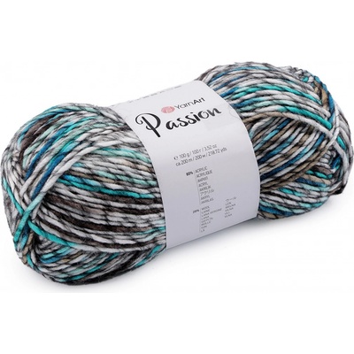 Prima-obchod Pletací příze Passion 100 g, barva 5 (1241) tyrkys