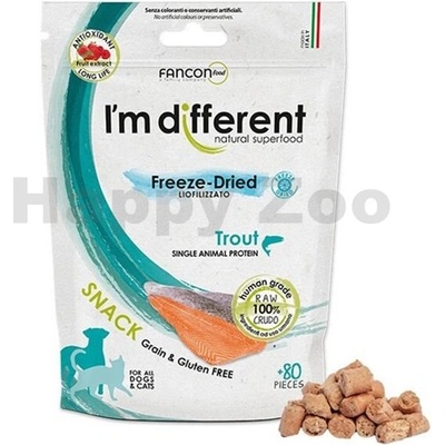 I´M DIFFERRENT SNACK pstruh mrazem sušený pamlsek 40 g