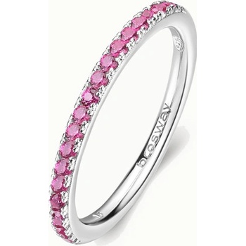 Brosway stříbrný prsten Passion Ruby BWFPR69