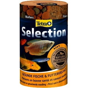 TETRA Selection - 4 пълноценни храни за целенасочено хранене на всички тропически риби при различни водни нива