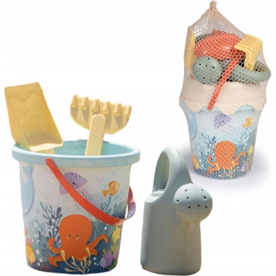 SMOBY GREEN Kyblík s příslušenstvím na písek a konvičkou z bioplastu