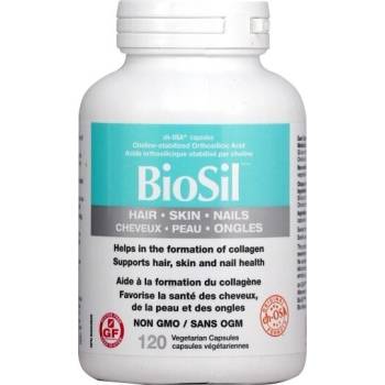 Natural Factors BioSil Коса, кожа и нокти 118 mg 120 V капсули | Natural Factors (0157 PN)