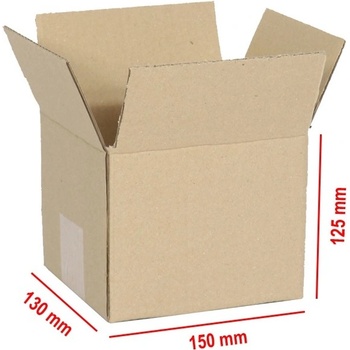 Obaly KREDO Kartonová krabice 150 x 130 x 125 mm 3VVL