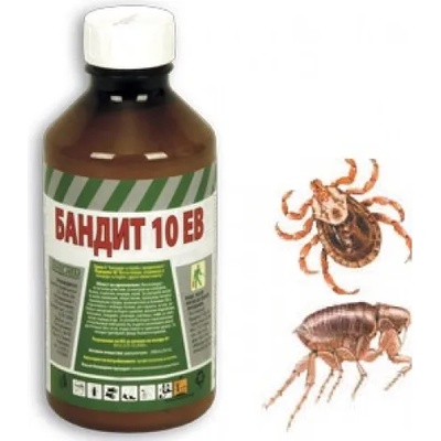 Чехия БАНДИТ СУПЕР 10 ЕВ - 1 л. Препарат против бълхи, кърлежи, комари и мухи (051008-901)