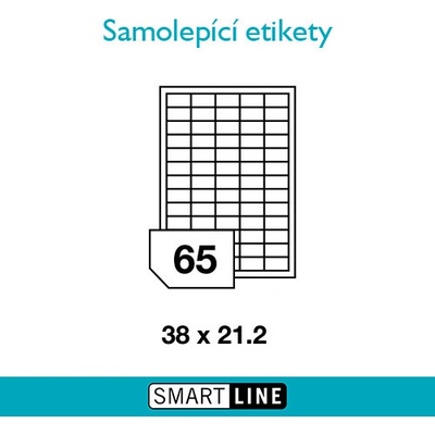 Mondi Samolepicí etikety 100 listů ( 65 etiket 38,1 x 21,2 mm) EL/MF-65L38.1x21.2