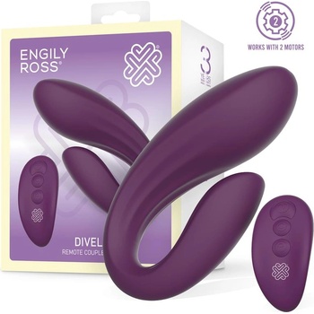Image 1 of Engily Ross Divel Couples Toy with Remote Purple