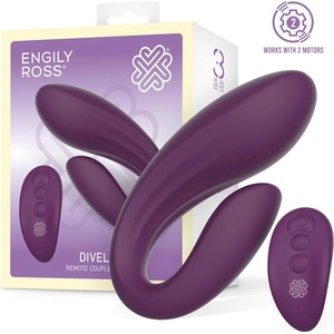 Engily Ross Divel Couples Toy with Remote Purple