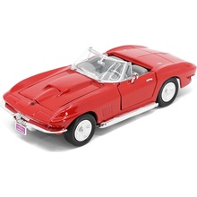 Motormax Chevrolet Corvette Stingray Convertible C2 1967 Červená 1:24