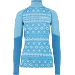Kari Traa Дамско мериносово термобельо Kari Traa Women's Malia Half Zip Merino base layer - Ocean (115-2342-0813)