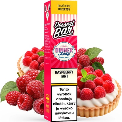 Dinner Lady Dessert Bar SALT Raspberry Tart 10 ml 10 mg
