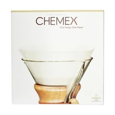 CHEMEX papírové filtre 4 - 13 šálok 100 ks biele
