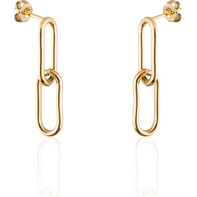 Franco bene Classic chain náušnice pozlacené 506
