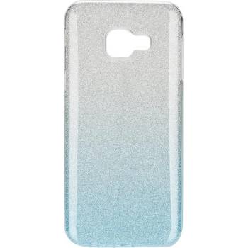 Forcell Блестящ Силиконов Калъф за SAMSUNG A3 2016, FORCELL Shining Case, Сребро/Син (5901737889492)