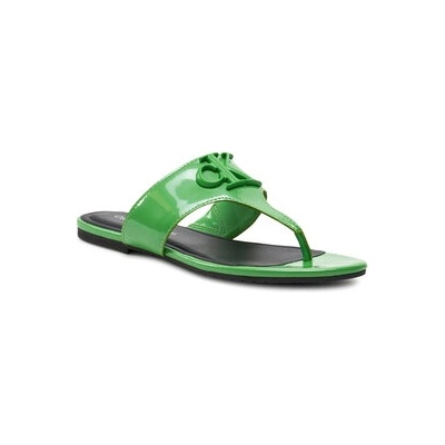 Calvin Klein Jeans Джапанки Flat Sandal Slide Toepost Mg Met YW0YW01342 Зелен (Flat Sandal Slide Toepost Mg Met YW0YW01342)