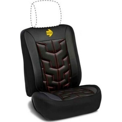 Autopoťah Momo Momo RACE kožený čierno-červený poťah sedadla