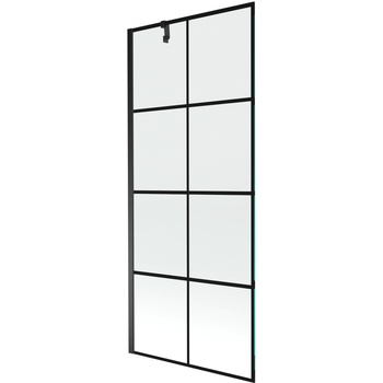 Mexen Next Душ параван с 1 крило 80 x 150 cm, черна решетка, черен - 895-080-000-00-77-70 (895-080-000-00-77-70)
