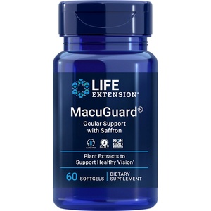 Life Extension MacuGuard® Ocular Support with Saffron/ В подкрепа на зрението х 60 софтгел капсули (01992 LE)