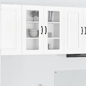 vidaXL Панел за миялна машина Kalmar Бяло 80 x 31 x 80 см (884714)