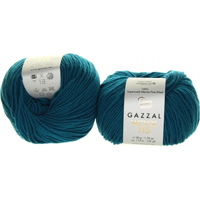 Gazzal Wool 115 3328 petrol