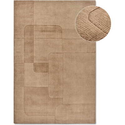 Villeroy & Boch Бежов ръчно изработен вълнен килим 80x150 cm Charlotte - Villeroy&Boch (106170-80x150)