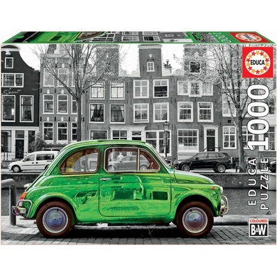 Educa Black&White Car in Amsterdam 1000 dielov + fix lepidlo 18000