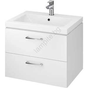 Cersanit S801-147-DSM - Стенен шкаф за баня с мивка LARA 60 см бял (CS0132)