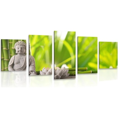 5-dielny obraz harmonický Budha
