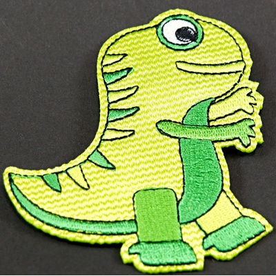 Nažehľovacia záplata - Tyrannosaurus - rozmer 8 cm x 7 cm