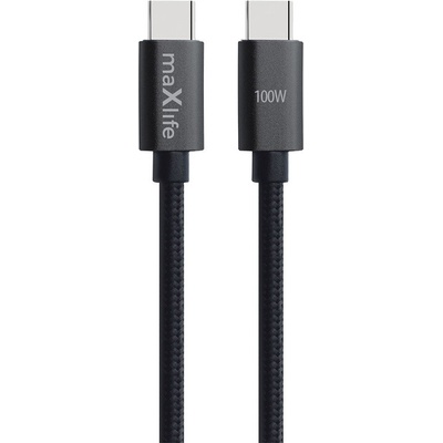 Maxlife MXUC-12 USB-C - USB-C 1m černý