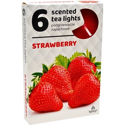 Admit Tea Lights Strawberry 6 ks