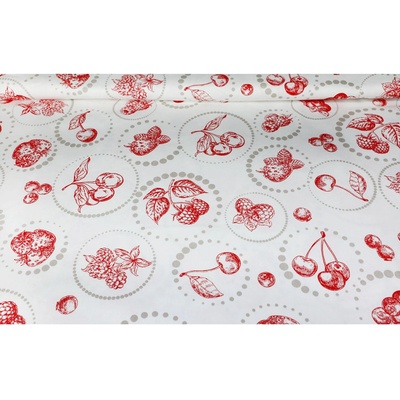 MADE IN ITALY Dekorační bavlněná látka Cherry, š. 140 cm Vícebarevná Šířka 140 cm