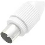 Hama Антенен конектор HAMA Coax plug, Коаксиален мъжко, Бял (HAMA-205213) - xtreme