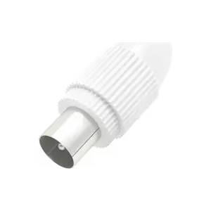 Hama Антенен конектор HAMA Coax plug, Коаксиален мъжко, Бял (HAMA-205213) - xtreme