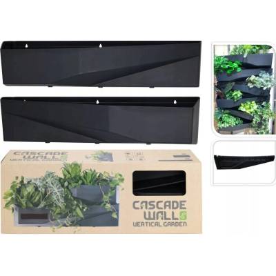 ProGarden Květináč 78 x 78 x 35 cm plast černý