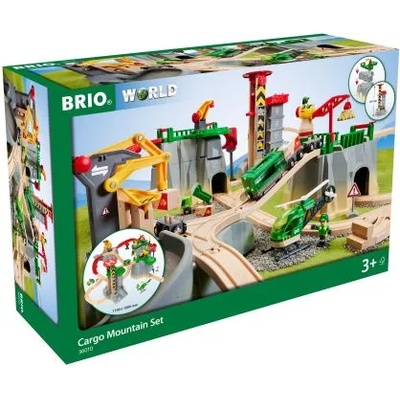 BRIO - Голям влаков комплект с влакчета, релси и тунели - 49 части (36010_1)