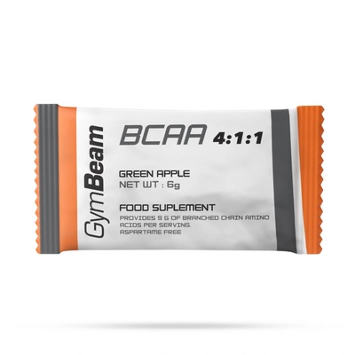 GymBeam BCAA 4: 1: 1 Instant 6 g зелена ябълка