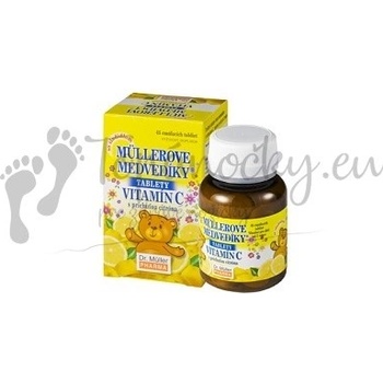 Dr. Müller medvedíky vitamín C s príchuťou citrónu 45 tabliet