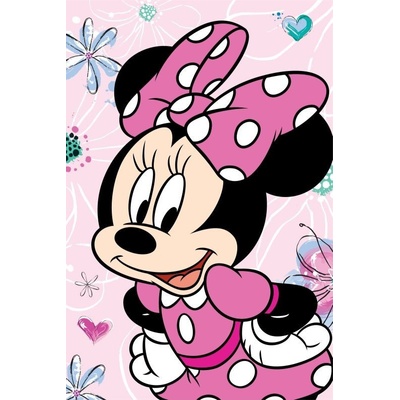 JERRY FABRICS prikrývka mikroflanel Minnie Flowers 02