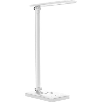 Image 1 of ORNO - DL-5/W - LED настолна лампа ISIYO, 7W, безжично зарядно, USB порт, 390lm, 3000-4000-6000K, , диммируема, бял (DL-5/W)