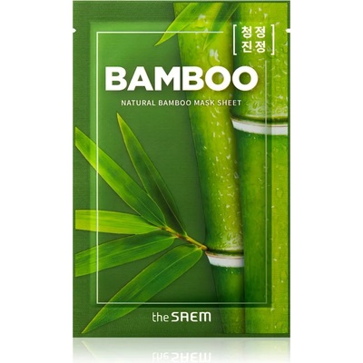 The Saem Natural Mask Sheet Bamboo платнена маска със стягащ ефект 21ml