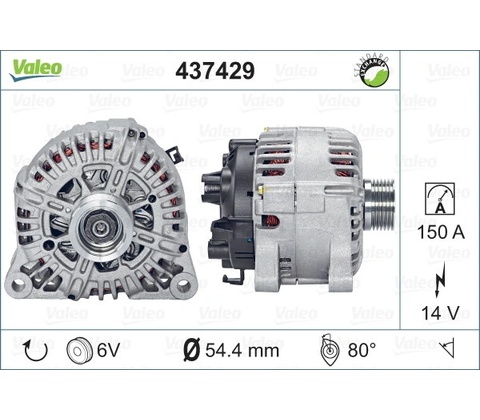 Alternátor VALEO 437429