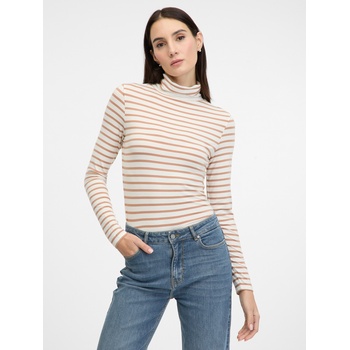 Orsay Бежова дамска тениска на райе с дълъг ръкав ORSAY Orsay | Bezhov | ЖЕНИ | XS