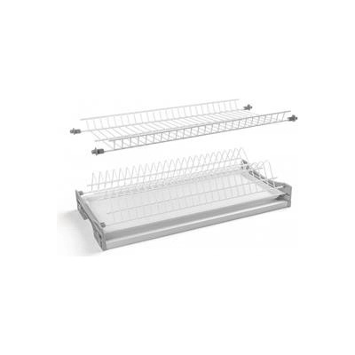 GTV Odkapávač/pořadač BASIC 1, dvoupatrový, skříňka 600, na desky 16 - 18 mm, 1x vana, bílá