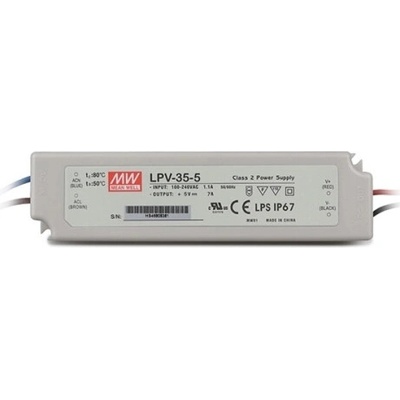 Napájecí zdroj MEAN WELL pro LED 5VDC 35W LPV-35-5