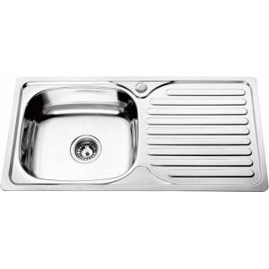 Inter Ceramic Кухненска мивка алпака 7843l Темпико, 78х43.3см (7843l tampico) Мивка за вграждане