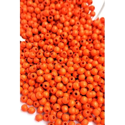 Detoa dřevěné korálky oranžové 4 mm 10 ks
