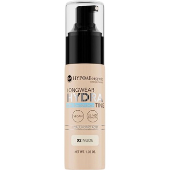 Bell HYPOAllergenic Хидратиращ фон дьо тен Longwear, 02 Nude, 30 g