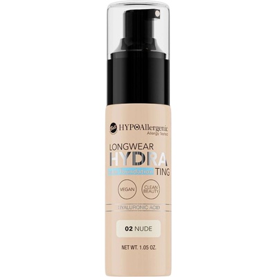 Bell HYPOAllergenic Хидратиращ фон дьо тен Longwear, 02 Nude, 30 g