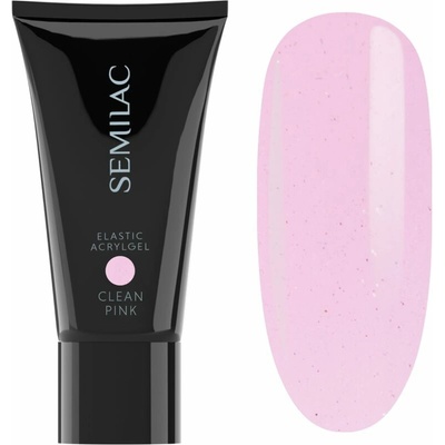 Semilac Elastic Acrylgel akrylátový gel na nehty odstín Clean Pink 30 g