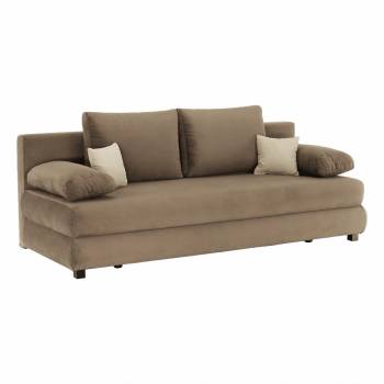 Разтегателен диван Cliv 206 cm кафяв
